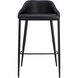 Astra 34.75 inch Black / Nightfall Black Barstool